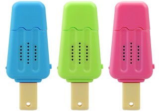 グリーンハウス、アイスやマイクの形を模した小型スピーカーを発売