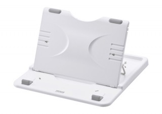 サンワ、360°回転式の台座を実装したタブレットPCスタンドを発売