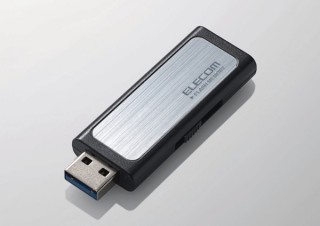 エレコム、キャップレス式のUSBメモリ「MF-BSU3シリーズ」を発売