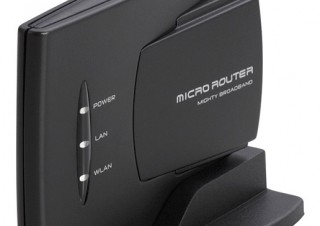 手のひらサイズの無線ルータ