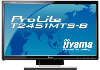 iiyama、23.6型マルチタッチ機能対応ワイド液晶ディスプレイ「ProLite T2451MTS-B」