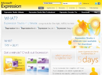 ExpressionのWebサイト(US)