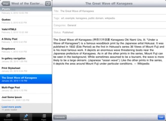 WordPress 2.5 for iOS