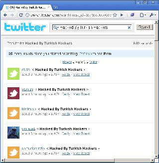 "Hacked By Turkish Hackers"?