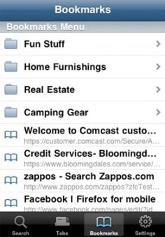 Firefox Home for iPhone