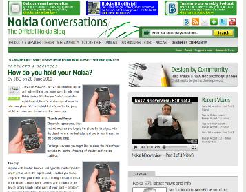 How do you hold your Nokia?