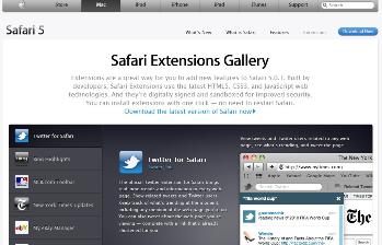 Safari Extensions Gallery