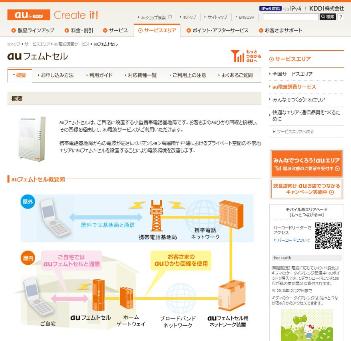 auフェムトセル