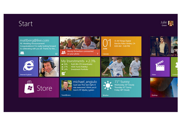 Windows 8のスタート画面