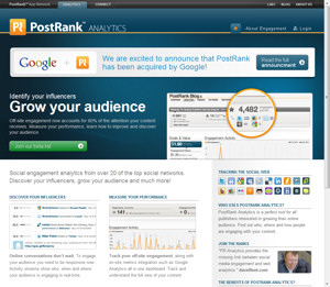 PostRankのWebサイト