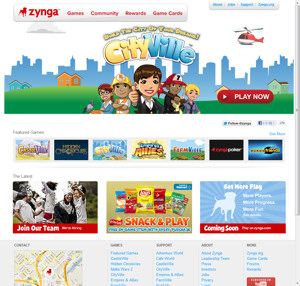 ZyngaのWebサイト