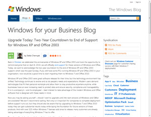 「Windows for your Business Blog」