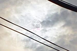 編集部が撮影した金環日食