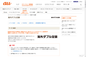 海外ダブル定額