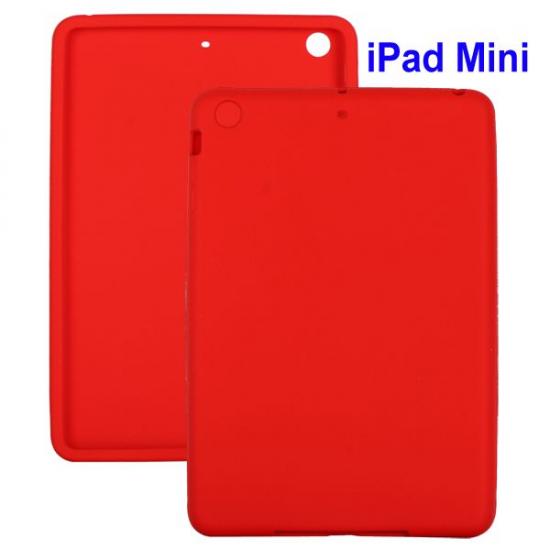 iPad mini／シリコンケース　レッド