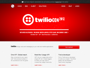 Twilio Webサイト