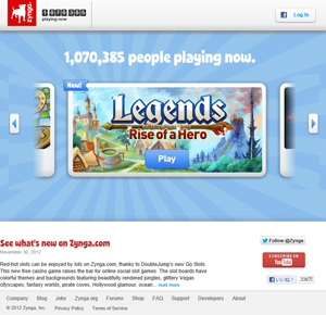 Zynga Webサイト