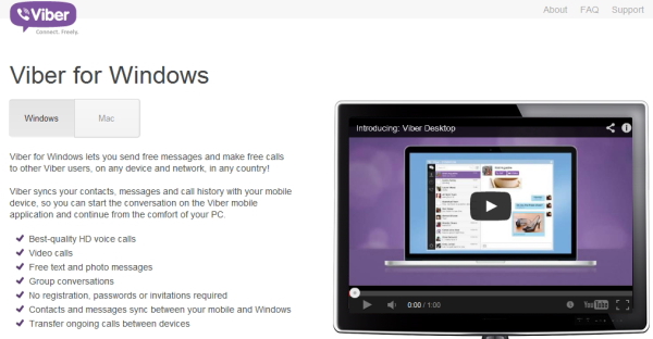 「Viber」公式サイト