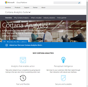 Cortana Analytics Suite