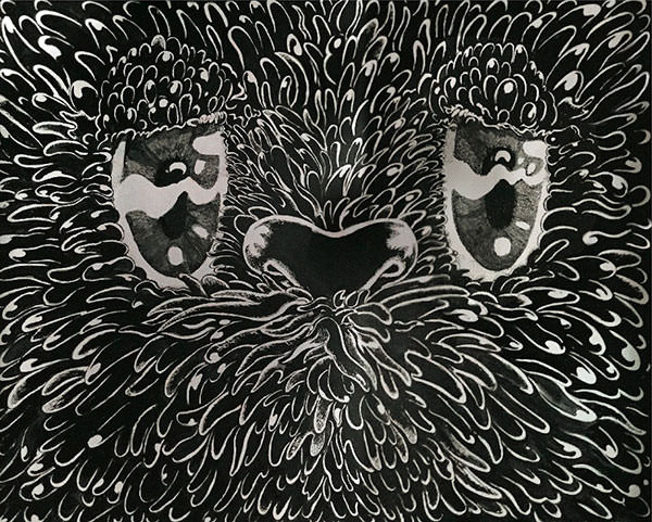 “mojamoja”, Shuun, 2015, 1303x1620mm, Acrylic on Canvas