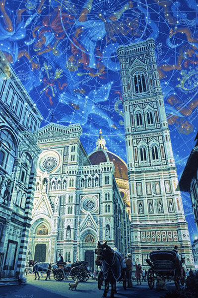 「スター・アトラス/天星図」(C)TEPPEI SASAKURA / ART TERRACE 2005年、キャンバスに油彩