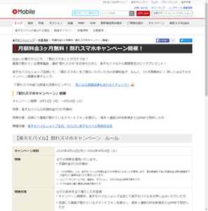 キャンペーンサイト