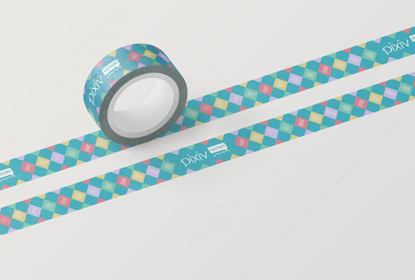 グッズ制作サービス Pixivfactory が1個から注文できるオリジナルマスキングテープ印刷に対応 デザインってオモシロイ Mdn Design Interactive