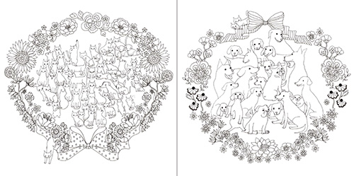 大人のぬりえ 花と夢いっぱいのぬりえ 本2冊 24色の色鉛筆セット 発売 化粧箱付き デザインってオモシロイ Mdn Design Interactive