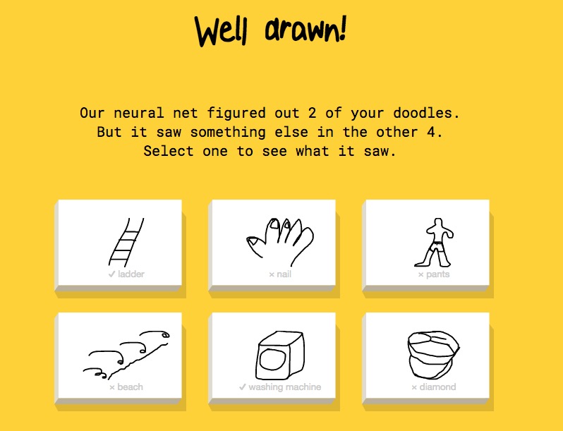 Google 秒以内でお題の絵を買いて人工知能がコメントする Quick Draw デザインってオモシロイ Mdn Design Interactive Google 秒以内でお題の絵を買いて人工知能がコメントする Quick Draw デザインってオモシロイ Mdn Design Interactive