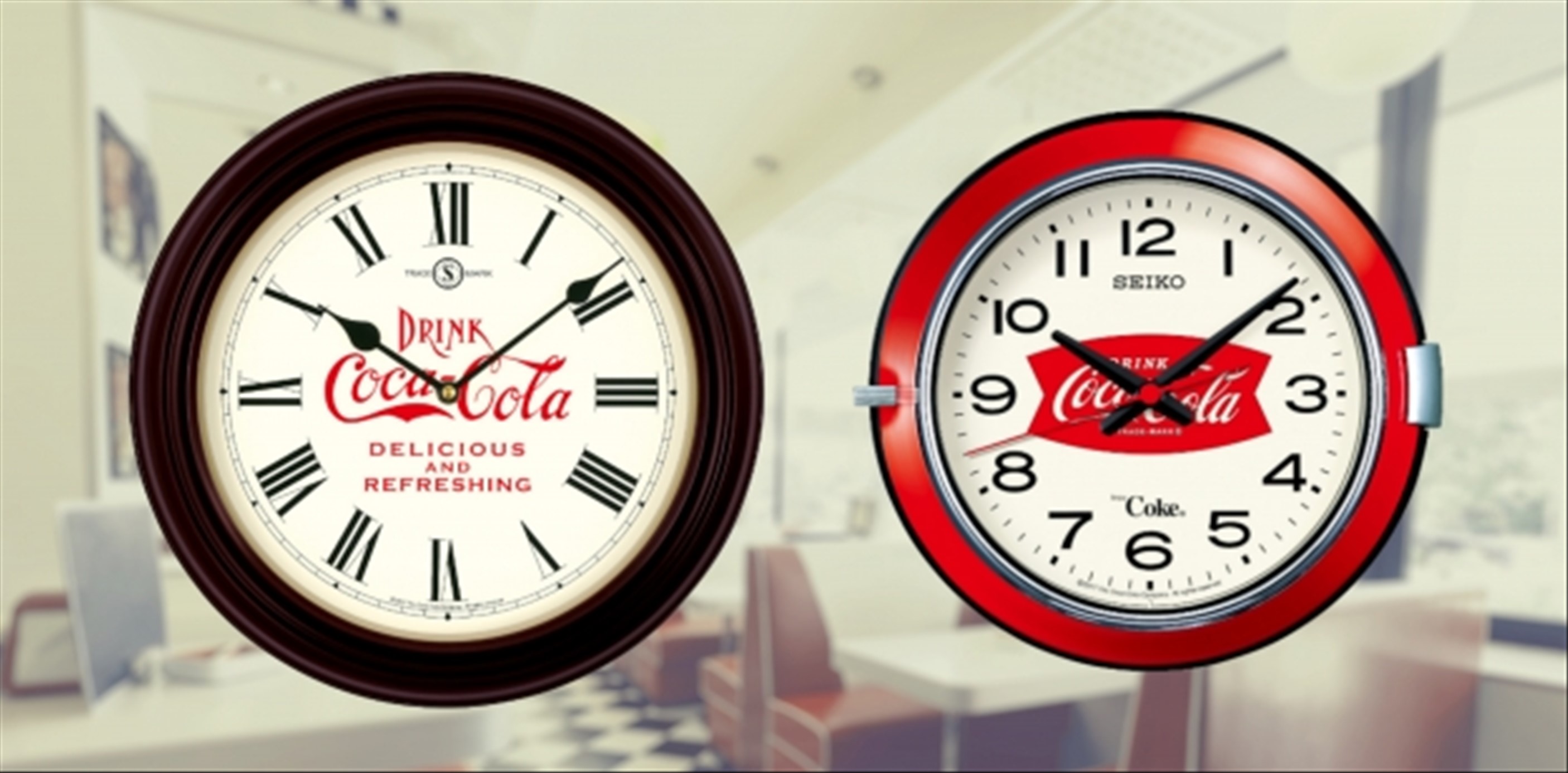 コーラとセイコーがコラボ！125年の歴史を感じる掛け時計をリリース 
