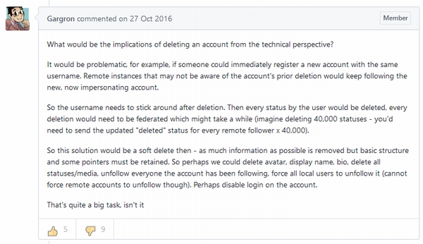 Rochko氏による回答