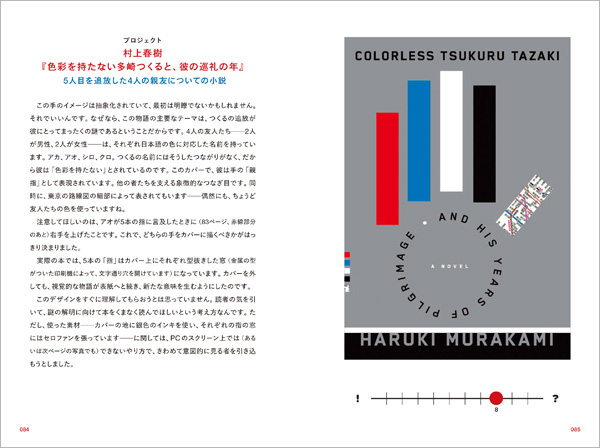 「色彩を持たない多崎つくると、彼の巡礼の年」（村上春樹著）のブックデザイン