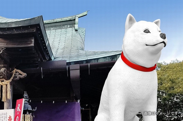 ソフトバンクのお父さん犬の巨大像を寺や神社に設置 来店でグッズプレゼントも デザインってオモシロイ Mdn Design Interactive