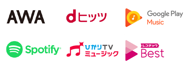 2018年4月18日よりトライアルが開始されるMUSICカウントフリー®対象サービス