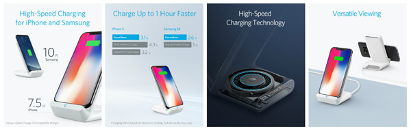 スタンド型のワイヤレス充電器「Anker PowerWave 7.5 Stand」
