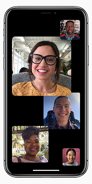 最大32人まで参加できる「Group Face Time」