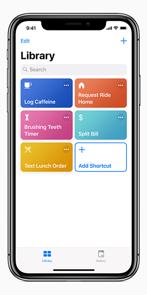 カスタマイズ可能なSiriのショートカット