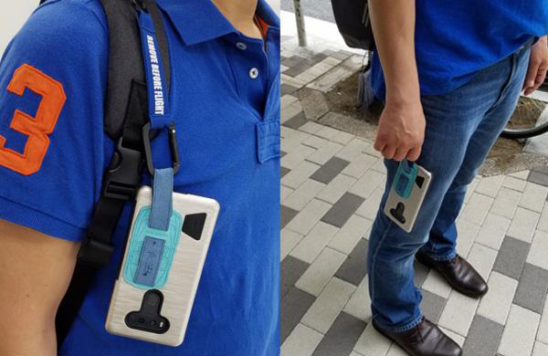 カラビナに付ければぶら下げも可能