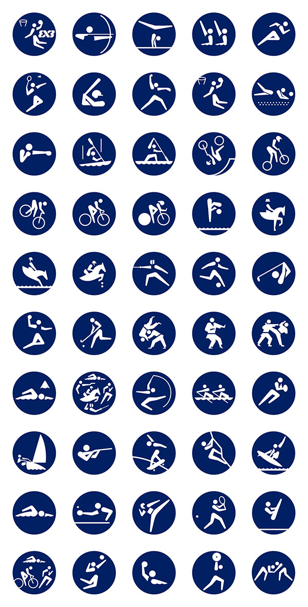 東京オリンピックの全33競技のピクトグラムが登場 廣村正彰氏などのチームがデザイン デザインってオモシロイ Mdn Design Interactive