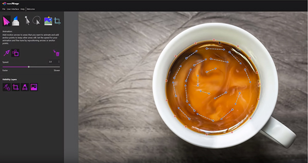 ソースネクスト 画像の一部分だけが動く シネマグラフ を作れるソフト Photomirage を発売 デザインってオモシロイ Mdn Design Interactive