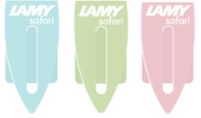 「ラミー サファリ パステル」ノベルティのブックマーカー