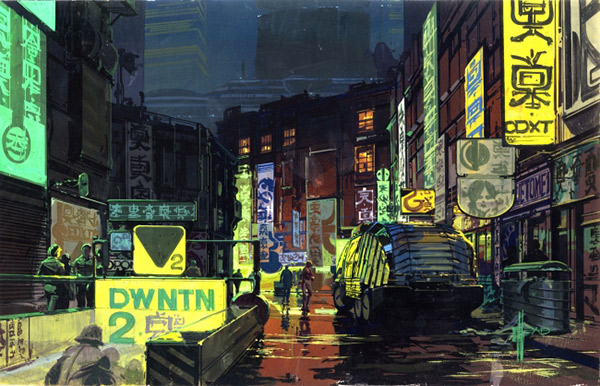 Downtown City Scape _ブレードランナー © 1982 The Blade Runner Partnership. All Rights Reserved.