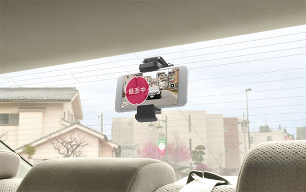 スマホルダー ガラス貼付