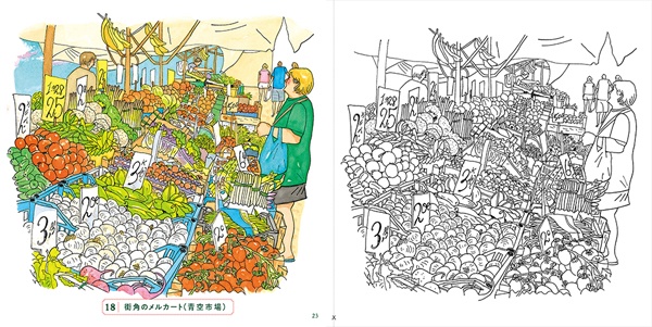 街角のメルカート（青空市場）