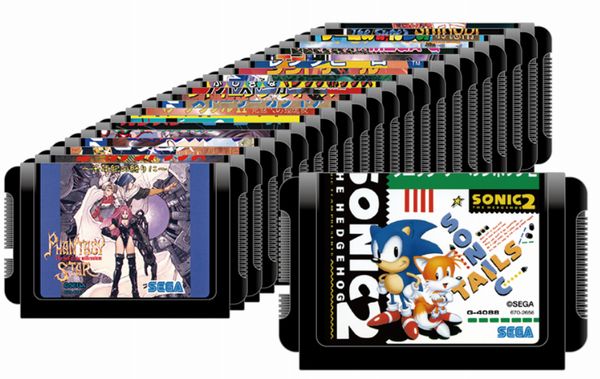 メガドライブミニWとメガドラタワーミニに22本のミニカートリッジを