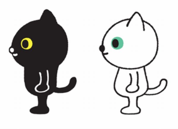 ヤマトが クロネコ シロネコ キャラクターを一新 黒の上半身と白の下半身に注目 デザインってオモシロイ Mdn Design Interactive