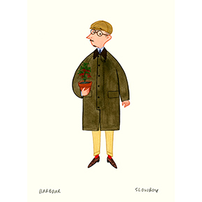 London Boy Barbour New Burghley Jacket「The Winter Coats」シリーズ／2017 ／エディション5／サイン入り／額装済み