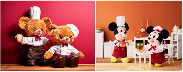 ©Disney「UniBEARsityぬいぐるみ専用コスチューム」各3,500円、「nuiMOsぬいぐるみ専用コスチューム」各1,800円