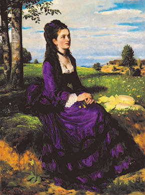 シニェイ・メルシェ・パール《紫のドレスの婦人》1874年　油彩／カンヴァス　ブダペスト、ハンガリー・ ナショナル・ギャラリー　 © Museum of Fine Arts, Budapest － Hungarian National Gallery, 2019