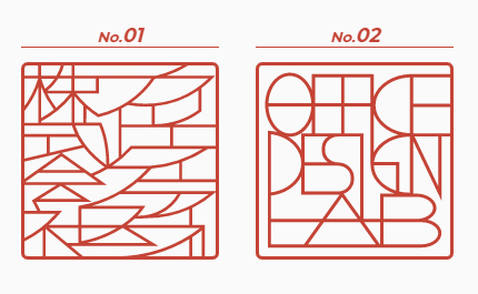 ＜制作例＞ No.1 / クリエイティブワークス株式会社 No.2 / OFFICE DESIGN LAB